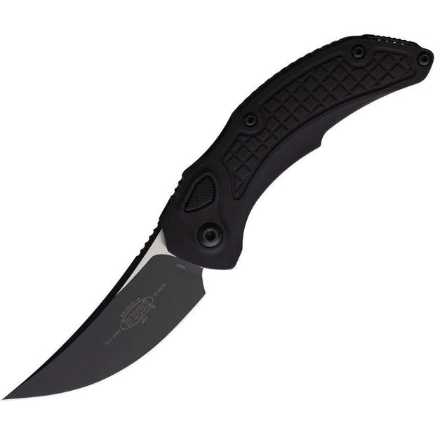 Microtech Automatic Brachial Button Lock Knife SE 268A1T For Collectors With M390 Blade Cerakote Finish Black Handle by Microtech