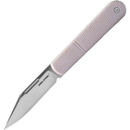 Real Steel Barlow RB5 Slip Joint Knife Ivory G10 Handle With Satin Bohler N690 Blade And Pocket Clip For EDC by Real Steel