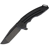 Hoback Knives Husky Framelock Titanium Black HUSKY DLC BLACK FALLOUT by Hoback Knives