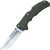 Cold Steel Code 4 Lockback Tanto - Satin CPM S35VN Blade Gray Aluminum Handle Signed by Lynn Thompson by Lynn Thompson Collection