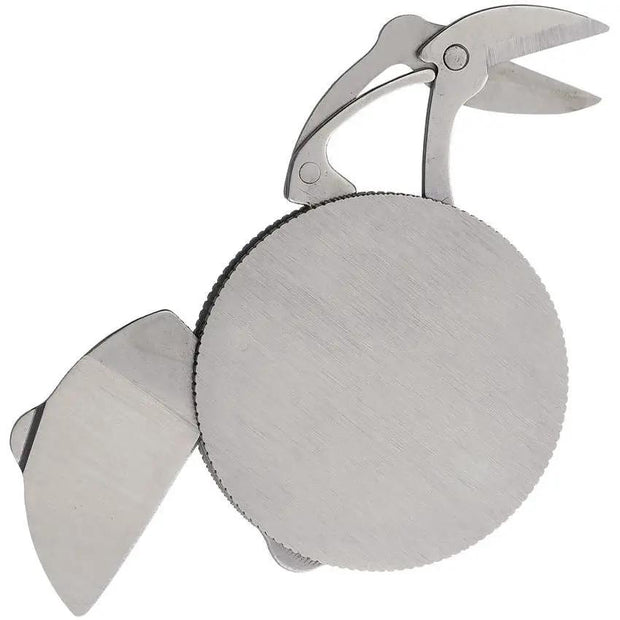 BZ Coin Knife Gift Box - Stainless Handle Compact Multitool With Small Blade And Scissors 1.63 Inch Diameter by Miscellaneous