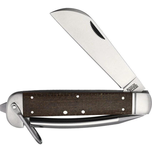 Rough Rider Marlin Spike Folder 5.13in Closed Satin Blade Bail Glow In The Dark Liners EDC Knife by Rough Rider