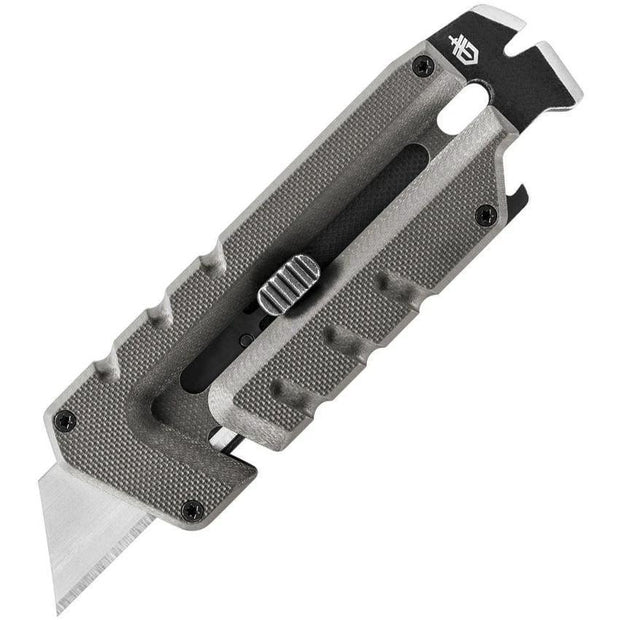 Gerber Prybrid Utility MultiTool With Replaceable Blade And Bottle Opener 4.25 Inch Gray G10 For DIYers And Outdoors by Gerber