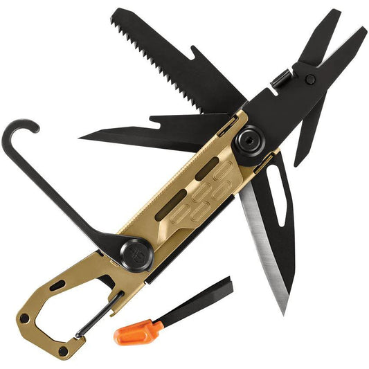 Gerber Stake Out Multi Tool 11-In-1 Camping Gear For Campers And Hikers With Saw Scissors And Ferro Rod Striker by Gerber