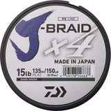 Daiwa J-Braid Line 15/150 Green JB4U15-150DG by Daiwa