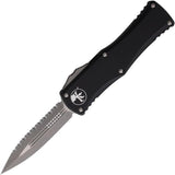 Microtech Auto Hera DE OTF Tactical Knife Double Edge 3-Inch Serrated Blade Apocalyptic Finish For Collectors by Microtech