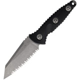 Microtech Socom Alpha Mini Warcom Knife Serrated 3.75in Blade Carbon Fiber Handle Extended Tang Tactical EDC by Microtech