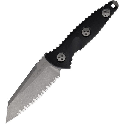 Microtech Socom Alpha Mini Warcom Knife Serrated 3.75in Blade Carbon Fiber Handle Extended Tang Tactical EDC by Microtech