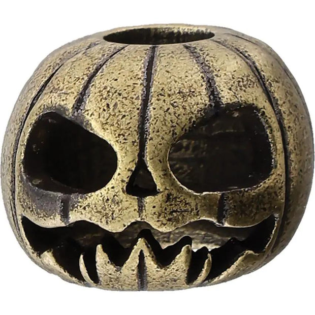 Coeburn Tool Pumpkin Skull Brass Bead CT3007 For Paracord Crafters Fits 550 And Smaller Durable Brass Construction by Coeburn Tool