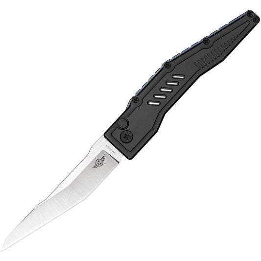 Olight Mettle 3 Button Lock Knife Black METTLE3BK 4in Satin S35VN Blade for EDC Enthusiasts by Olight
