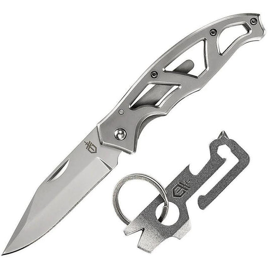 Gerber Paraframe Bead Blast Knife Mullet Combo With Mullet Multi Tool For EDC Enthusiasts by Gerber