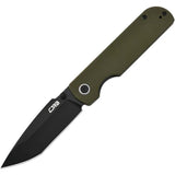 CJRB Nova Linerlock EDC Knife With AR-RPM9 Tanto Blade 3.5in Closed Green G10 Handle by CJRB
