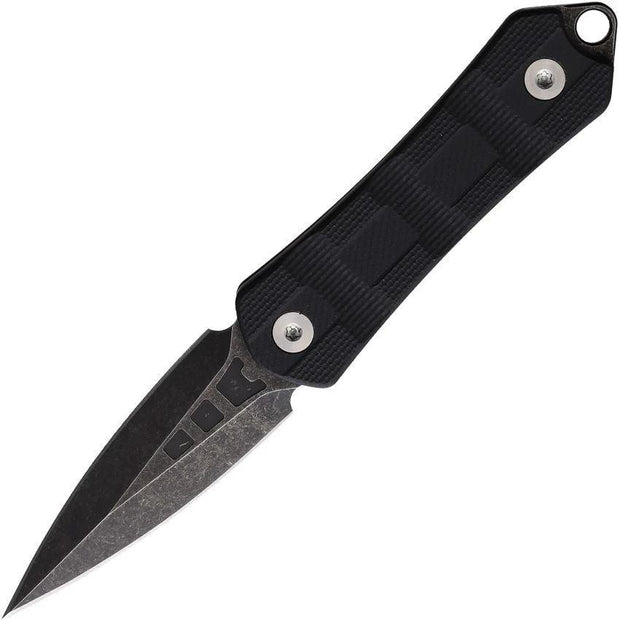 Cobratec Guardian Dagger Neck Knife With 2 Inch D2 Blade Black G10 Handle Lanyard Sheath For EDC Enthusiasts by Cobratec Knives