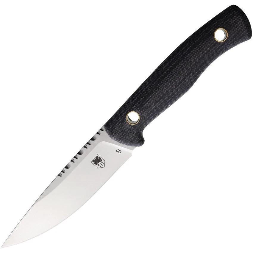 Cobratec Koonsman Fixed Blade Knife D2 Tool Steel Satin Finish Full Tang With Leather Sheath For Outdoorsmen by Cobratec Knives