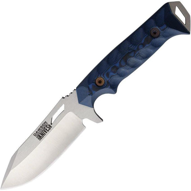 Dawson Knives Shepherd Fixed Blade Blk/Blu 742761384295 by Dawson Knives