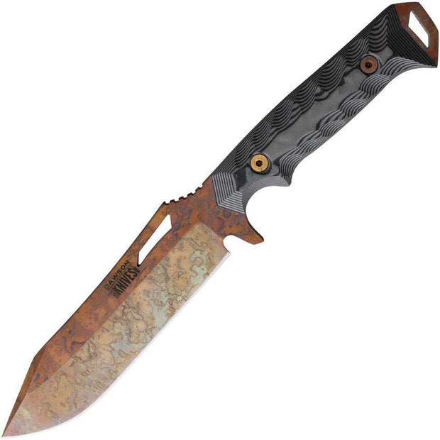 Dawson Knives Shepherd XL Fixed Blade Gr/Blk 791163716005 by Dawson Knives
