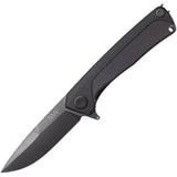 Acta Non Verba Z100 Framelock Knife DLC Black Blade Extended Tang EDC Tactical Gear Ready by Acta Non Verba Knives