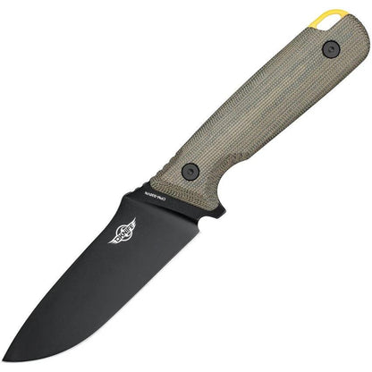 Olight Fortitude 2 Limited Edition Fixed Blade Knife: CPM S35VN Steel, Green Micarta Handle, Leather Sheath for Outdoor Enthusiasts by Olight