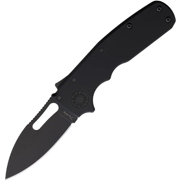 Demko Shark Cub Shark-Lock Stealth Black DLC CPM-20CV Blade for EDC Enthusiasts and Collectors by Demko