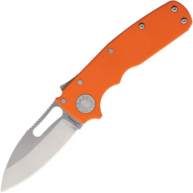 Demko Shark Cub Shark-Lock OD Knife With Orange G10 Handle 2.5in CPM-20CV Blade EDC Pocket Clip by Demko