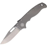 Demko AD20.5 Shark Lock Smooth Titanium EDC Knife for Knife Enthusiasts Premium CPM 20CV by Demko