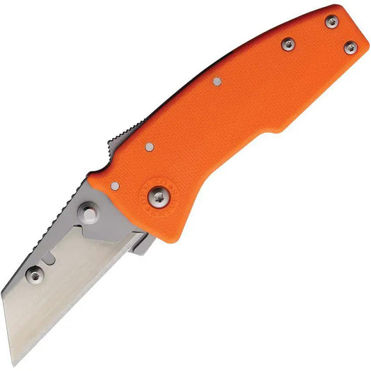 Demko Razor Shark Orange GRN Handle Tactical EDC Knife 3.75 Inch Closed 2.25 Inch Blade by Demko