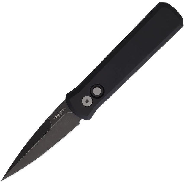 Pro Tech Godson Auto Button Lock Knife DLC Coated 154CM 3.13in Blade For EDC Enthusiasts by Pro Tech