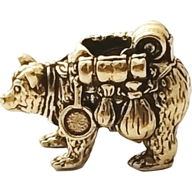 Coeburn Tool Brass Traveling Bear Bead CT3032 For Paracord Projects 1 Through Hole Fits 550 Paracord by Coeburn Tool