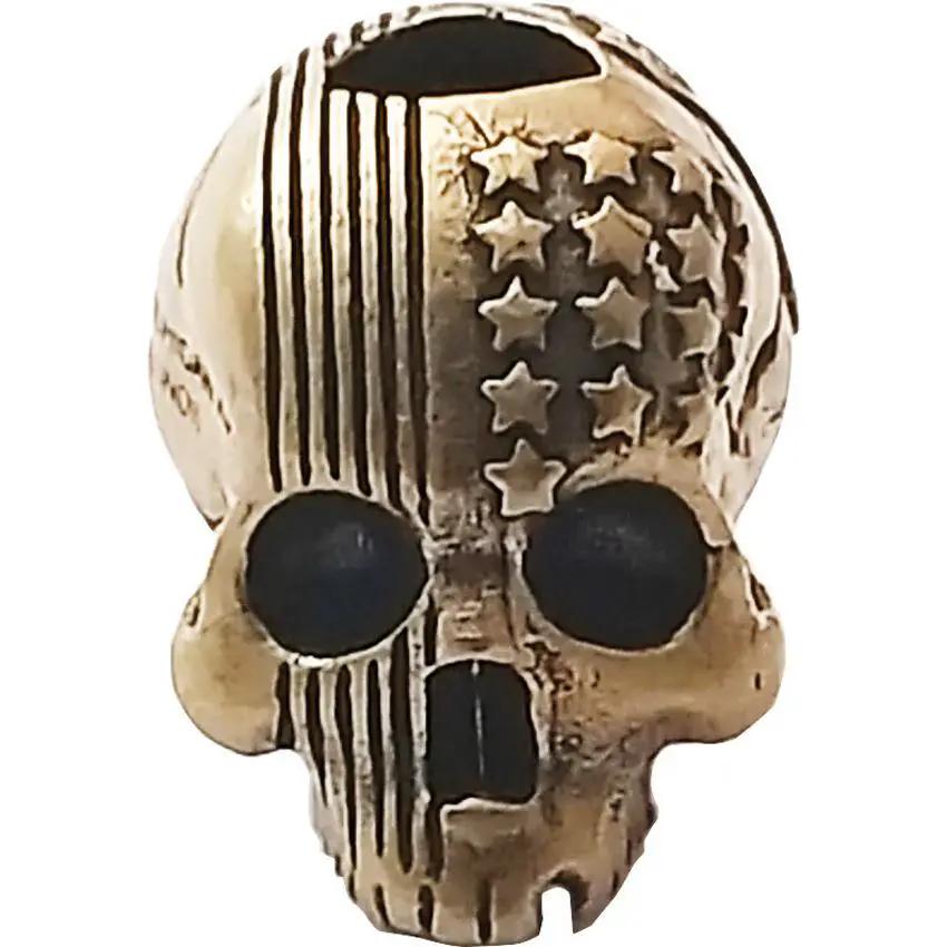 Coeburn Tool Route 66 Flag Skull Bead Brass Through Hole For 550 Paracord Survival Gear Crafting by Coeburn Tool