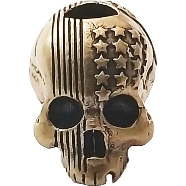 Coeburn Tool Route 66 Flag Skull Bead Brass Through Hole For 550 Paracord Survival Gear Crafting by Coeburn Tool