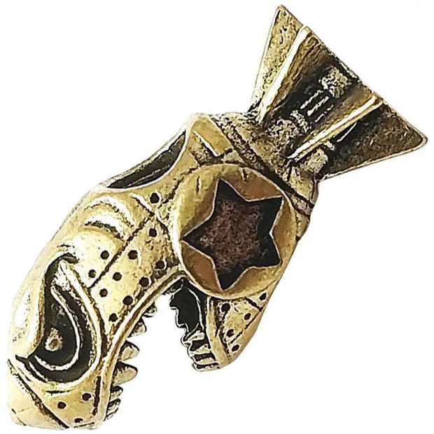 Coeburn Tool Durable Brass Shark Bomb Bead CT3035 for Paracord Projects Through Hole Bead Fits 550 Cord by Coeburn Tool