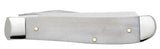 Religious Sayings “Worry Less, Pray More” Natural Bone Mini Trapper by Case Cutlery