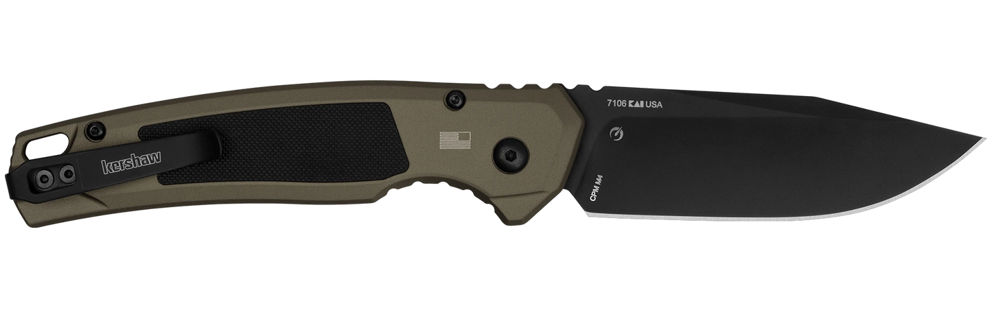 Kershaw Auto Launch 21 Automatic Knife 3.5 Inch CPM M4 Blade Gray Aluminum Handle G10 Inlay EDC Enthusiasts by Kershaw
