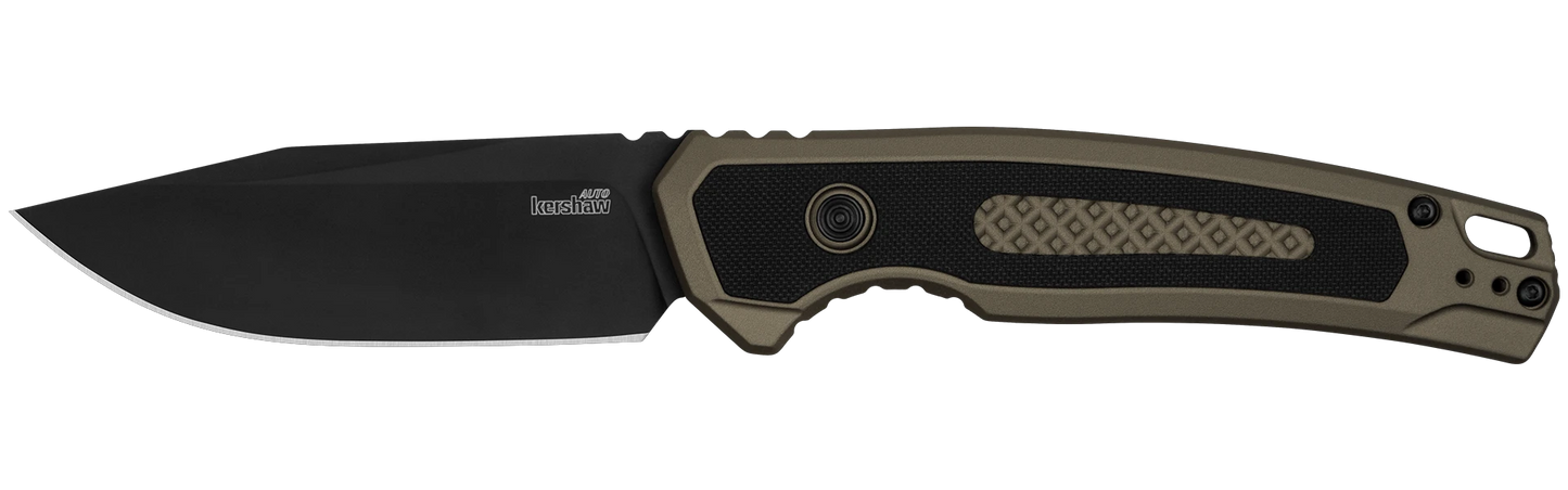 Kershaw Auto Launch 21 Damascus Drop Point Knife Auto Opening For EDC Enthusiasts by Kershaw