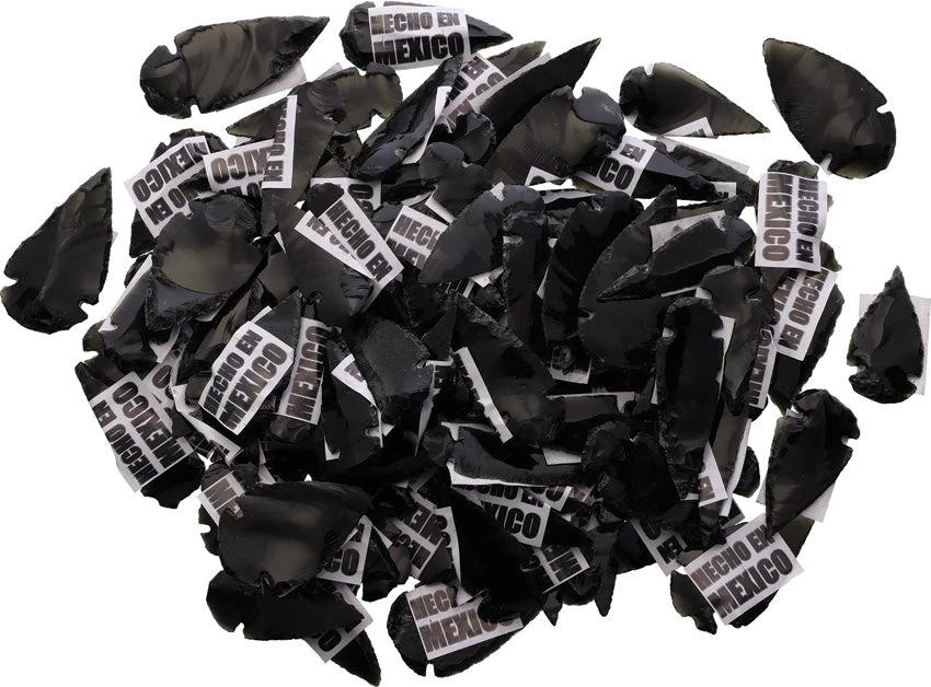 Arrowhead Black Obsidian Arrowhead Asst 3089002 (BAG 100) by Arrowhead