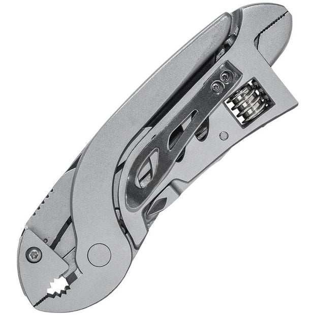 ABKT Tac Multi Tool AB009 Stainless Handles Pliers Wire Cutter Wrench Large Blade 10 Bit Set with Belt Sheath by ABKT Tac
