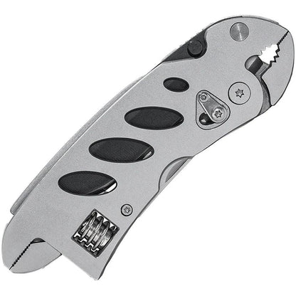 ABKT Tac Multi Tool AB009 Stainless Handles Pliers Wire Cutter Wrench Large Blade 10 Bit Set with Belt Sheath by ABKT Tac