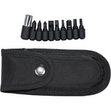 ABKT Tac Multi Tool AB009 Stainless Handles Pliers Wire Cutter Wrench Large Blade 10 Bit Set with Belt Sheath by ABKT Tac