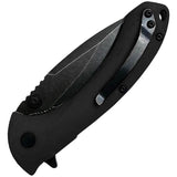 ABKT Tac Protector II Linerlock Knife AB023B 3.25 Inch D2 Stonewash Blade Black G10 Handle by ABKT Tac