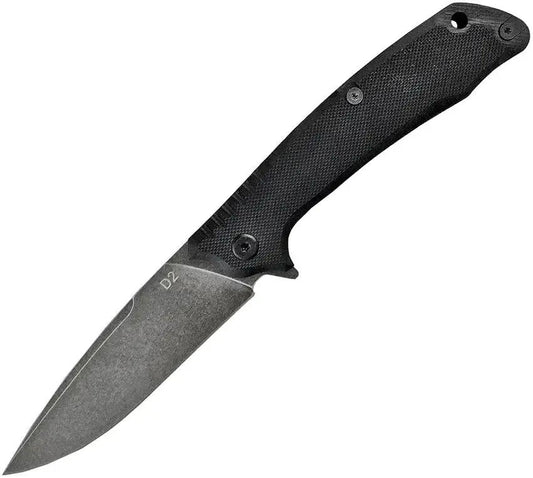 ABKT TAC Predator Linerlock Knife AB026B Black G10 Handle D2 Drop Point Blade 3.75in Closed 4.75in by ABKT TAC