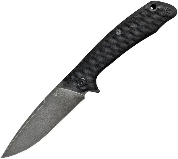 ABKT TAC Predator Linerlock Knife AB026B Black G10 Handle D2 Drop Point Blade 3.75in Closed 4.75in by ABKT TAC