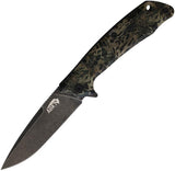 ABKT Tac Predator Linerlock AB026MP D2 Tool Steel Blade 3.75in 4.75in Closed Camo Handle Pocket Clip by ABKT Tac