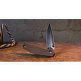 ABKT TAC Catalyst Linerlock AB1026T Knife With 4.5 Inch Closed And 3.5 Inch D2 Blade Stonewash Tan G10 Handle by ABKT TAC
