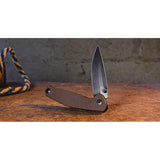 ABKT TAC Catalyst Linerlock AB1026T Knife With 4.5 Inch Closed And 3.5 Inch D2 Blade Stonewash Tan G10 Handle by ABKT TAC
