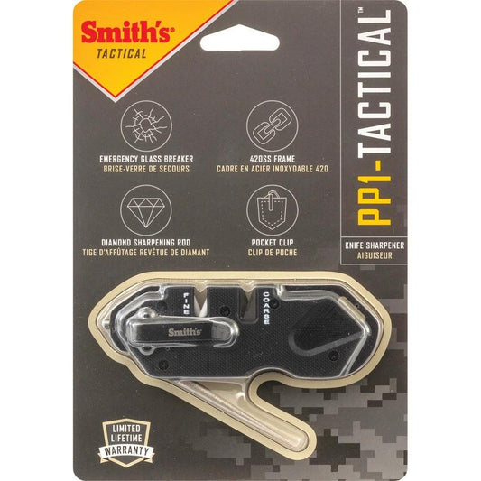Smith's Sharpeners PP1 Tactical Sharpener Black 50979 by Smith's Sharpeners