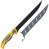 Smiths Sharpeners Lawaia 9in Fillet Knife with Gray Yellow TPE Handle for Anglers Durable by Smith's Sharpeners