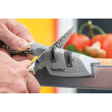 Smith's Precision Knife Sharpener with Coarse and Fine Slots for Straight and Serrated Blades, Ideal for Outdoor Enthusiasts and Cabin Use by Smith's Sharpeners