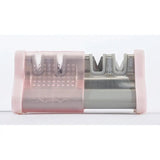 Smith's Slide Sharp 4 Knife Sharpener Pink With Premium Carbide Blades And Ceramic Rods For Home Cooks by Smith's Sharpeners