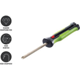 Mr Crappie Hook Sharpener Diamond Rod Retractable 2.25in For Anglers Lanyard Hole Hook Remover by Smith's Sharpeners