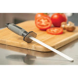 Smiths Sharpeners Oval Ceramic Sharpening Rod 8 Inch With Safety Guard For Knife Enthusiasts by Smith's Sharpeners